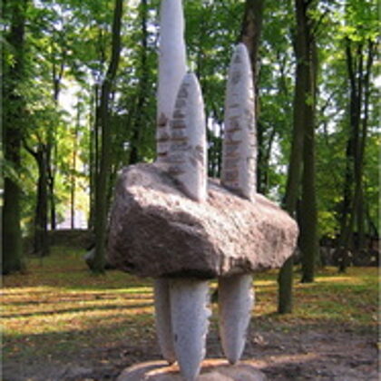 SHOOTS. REFLECTION. 2005. Granite. 350/150/130cm. Nordeķi Park, Riga
