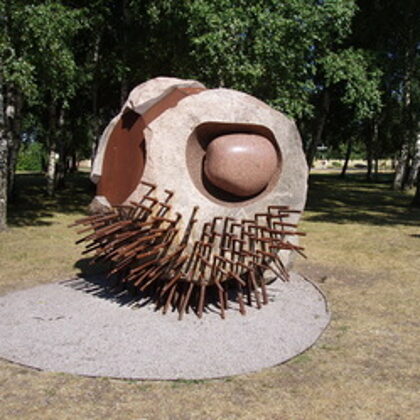 PIRATE. 2005. Granite, metal. 250/250/400cm. Ventspils Seaside Park