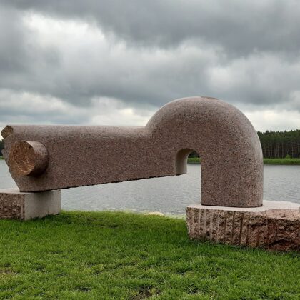 THOUGHTS ON SAFETY. 2018. Granite. 220/610/140cm. Vakarbulli, Riga