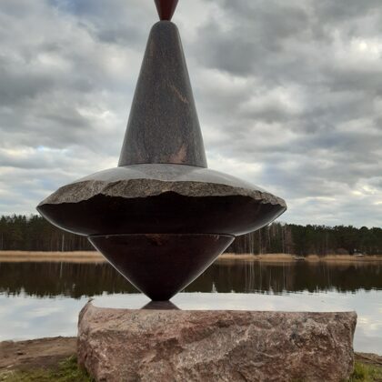 TIME GAME. 2020. Granite. 500/320/230cm Vakarbulli, Riga