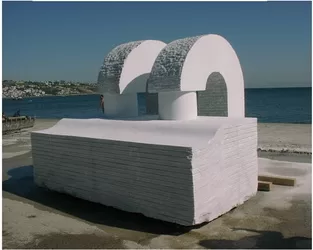 NOTEBOOK. 2005. Marble. 300/350/250cm. Istanbul, Turkey
