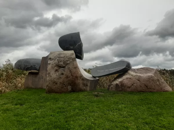 THE LEGEND OF KURZEME. 2013. Granite. 270/1200/250cm. Vakarbuļļi, Riga